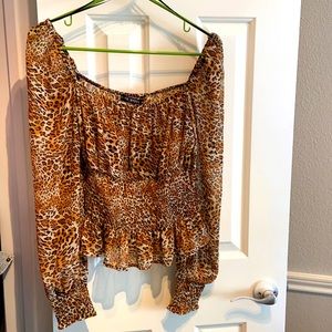 Cheetah Print Blouse